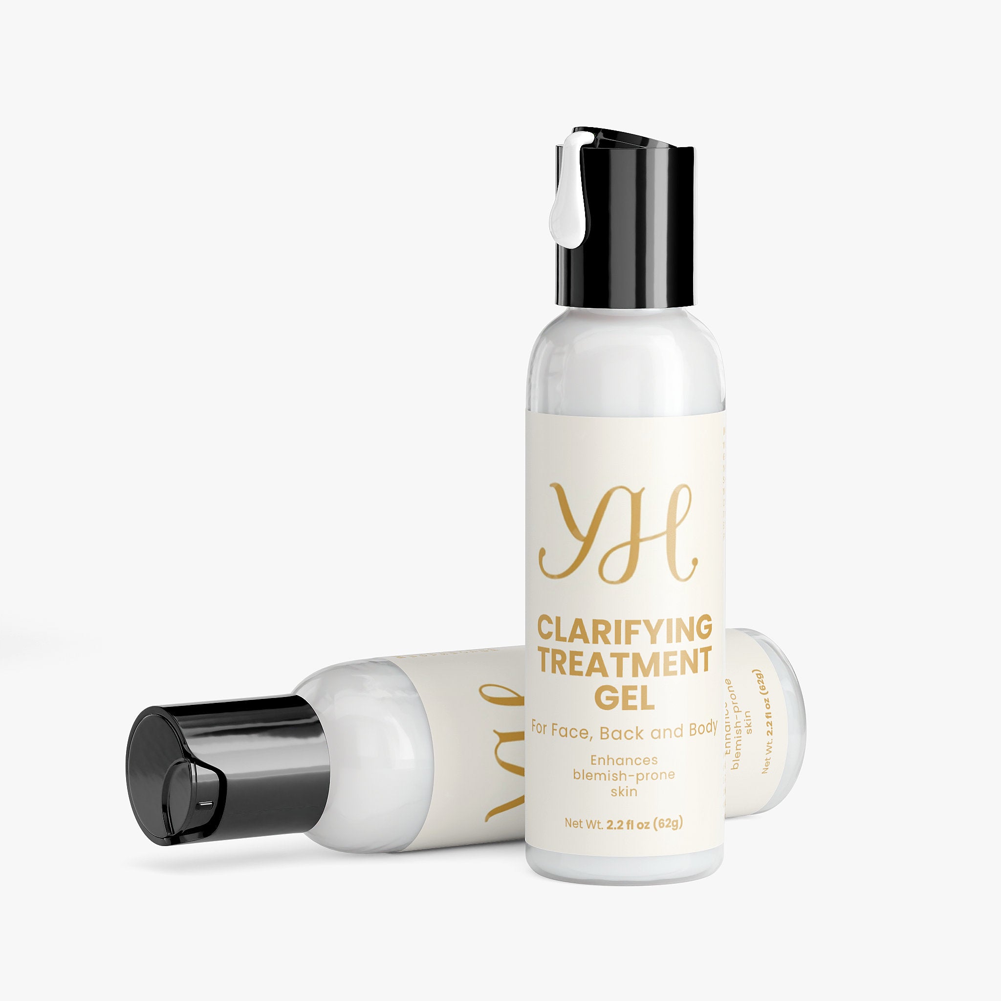 YH Clarifying Treatment Gel bottle on a white background